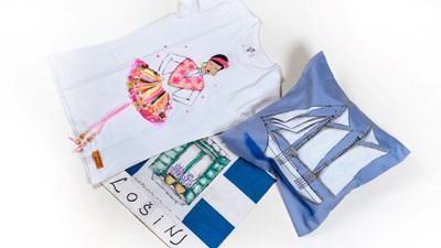 Handbemalte Shirts und Kissenbezüge  - Handmade by Puce Debeljuce