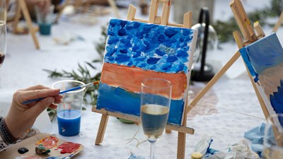 Craft & Wine radionica slikanja - Crearta