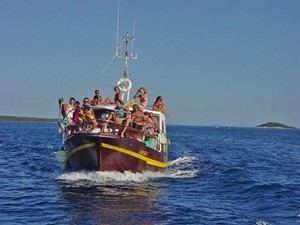 Gita con la barca - tre isole, Oruda, Orjule e Ilovik