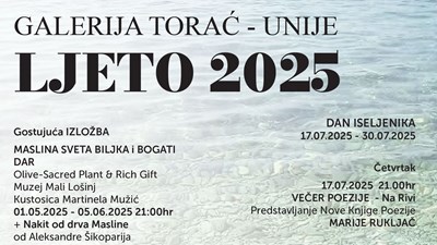 Ljeto na Unijama 2025 - izložbe